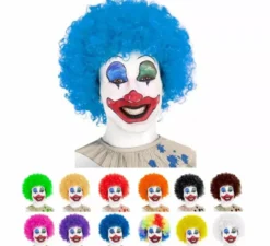 Parrucca da Clown 120 g in diversi colori