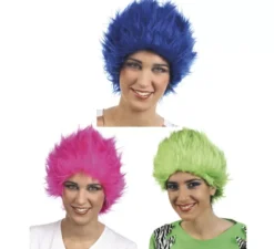 Parrucca da elfo deluxe 3 colori assortiti