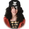 Parrucca da pirata con patch e camoscio