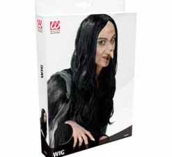 Parrucca da strega Amelia nera