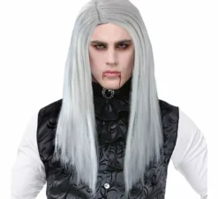 Parrucca da vampiro bianca