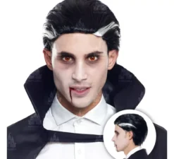 Parrucca da vampiro con ciuffi