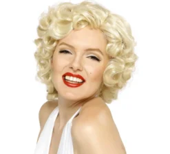 Parrucca deluxe marilyn monroe bionda riccia
