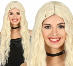 Parrucca di capelli lunghi ondulati in vari colori