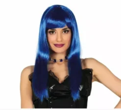 Parrucca lunga con frangetta in vari colori