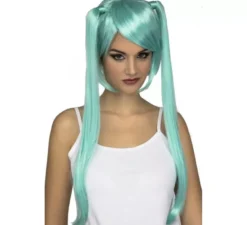 Parrucca manica blu con lunghe treccine