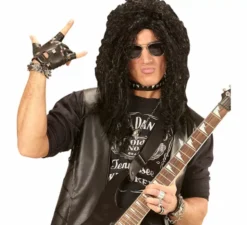 Parrucca nera hard rock