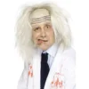 Parrucca pazza grigia con pelo calvo