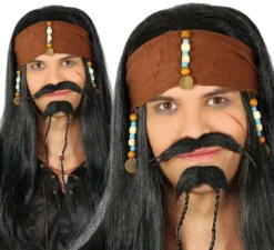 Parrucca pirata con sciarpa