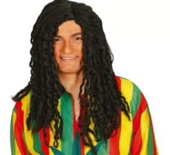 Parrucca rastafari nera giamaicana con i dreadlocks