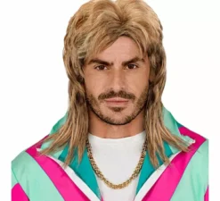 Parrucca retrò anni '80 per uomo
