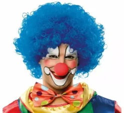 Parrucca riccia clown in vari colori