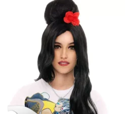 Parrucca Soul Singer Capelli lunghi e chignon
