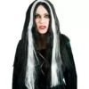 Parrucca strega in bianco e nero