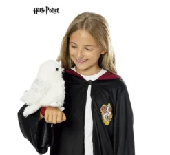 Peluche Harry Potter Gufo Edvige con base di supporto per il braccio