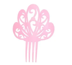 Pettine grande rosa di 18 cm