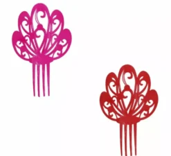 Pettine Sivigliana con Fiore 19 cm in diversi colori