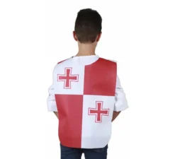Pettorale Medievale Doppia Croce Rossa per bambini e adolescenti