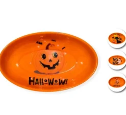 Piatti Halloween in modelli assortiti da 23x14x4,5 cm