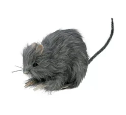 Piccolo ratto peloso grigio 15 cm