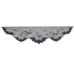 Pipistrelli Merletto per Camino nero 200x50 cm