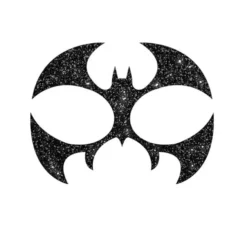 Pipistrello Facciale Glitter 20x20 cm