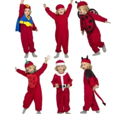 Più rosso 6 in 1 costume per bambini e neonati