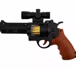 Pistola della polizia con luce, 23,6x15,7 cm, plastica