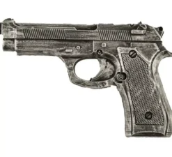 Pistola in schiuma grigia da 20 cm