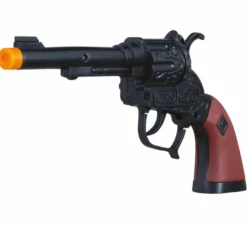 Pistola nera da cowboy corta da 20 cm