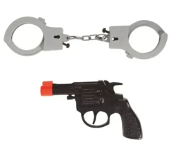 Pistola set revolver con manette