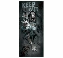 Porta decorativa per l'attacco degli zombi 80 x 180 cm