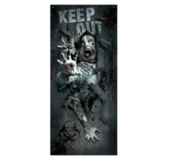 Porta decorativa per l'attacco degli zombi 80 x 180 cm