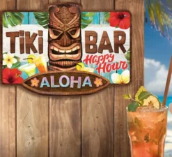 Poster Tiki Bar Aloha 25x35 cm