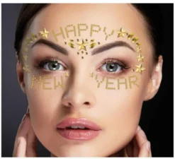 Punti di felice anno nuovo gioielli facciali adesivi