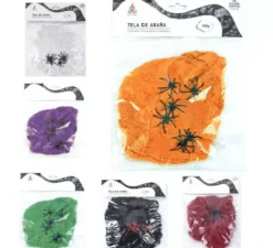 Ragnatela con ragni da 100 g in vari colori