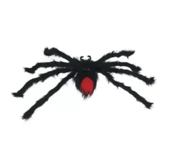 Ragno peloso nero dorso rosso 60 cm