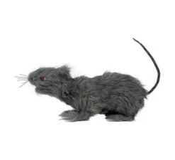 Ratto Peloso occhi rossi con Luce 30 cm