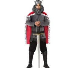 re costume medievale per gli uomini Grey