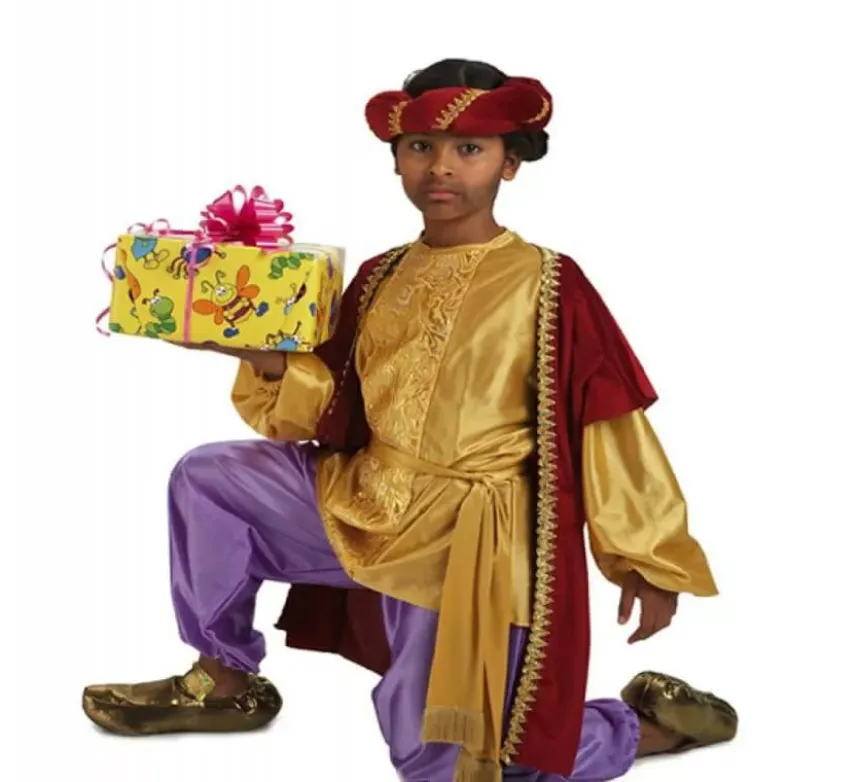 Re costume paje baltasar bambino di lusso