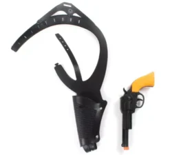 Revolver con manico giallo e fondina giocattolo