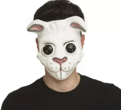 Ridendo maschera di coniglio