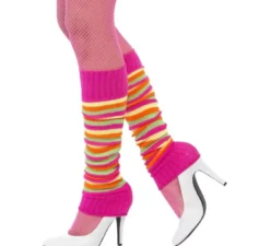 Riscaldatori a strisce rosa per le donne