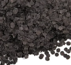 Sacchetto da 100 g di Coriandoli Tondi 1 cm di diametro Nero
