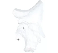 Sacchetto di ragnatela con 2 ragni di 228 gr per decorare su Halloween