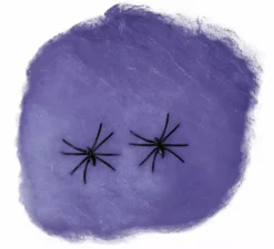 Sacchetto di ragnatele con ragni in vari colori da 60 gr