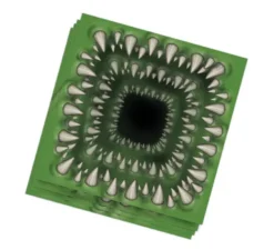 Sacchetto 20 tovaglioli bocca 33x33cm con denti