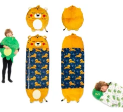 Sacco nanna leopardato da 180 cm con cuscino
