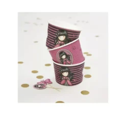 Santoro Gorjuss Coccinella contenitori di carta per bigiotteria e ornamenti, Rosa Pack 2 di 8