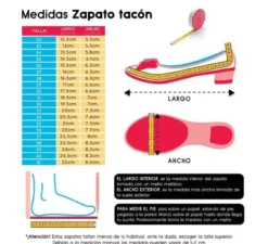 Scarpa Sevillana con tacco Rosso nei numeri dal 22 al 41